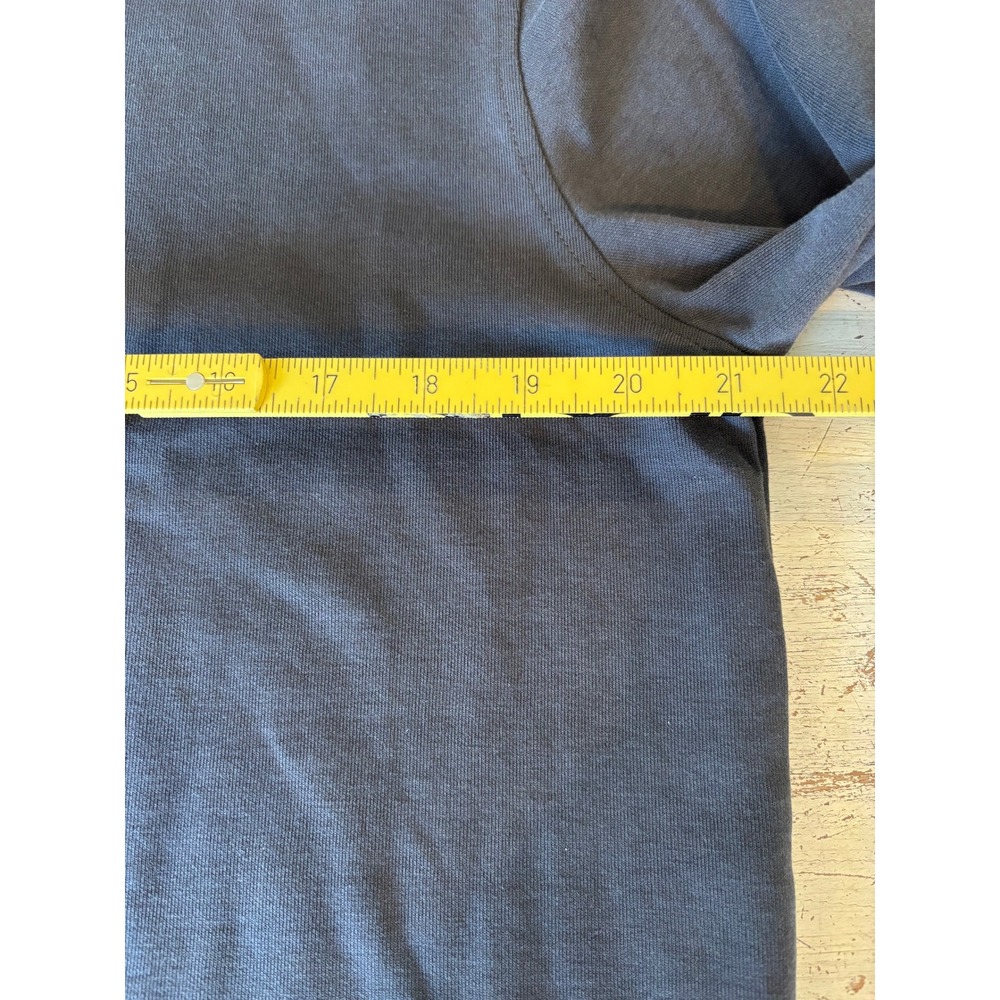 LARSSON & CO quarter zip pullover men size XL blue cotton blend long sleeve - Picture 3 of 10